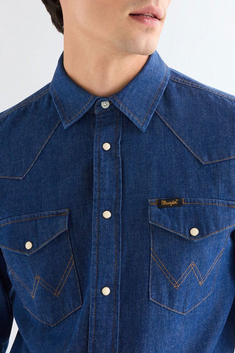 Wrangler Men's Western Shirt Caroline Creek 