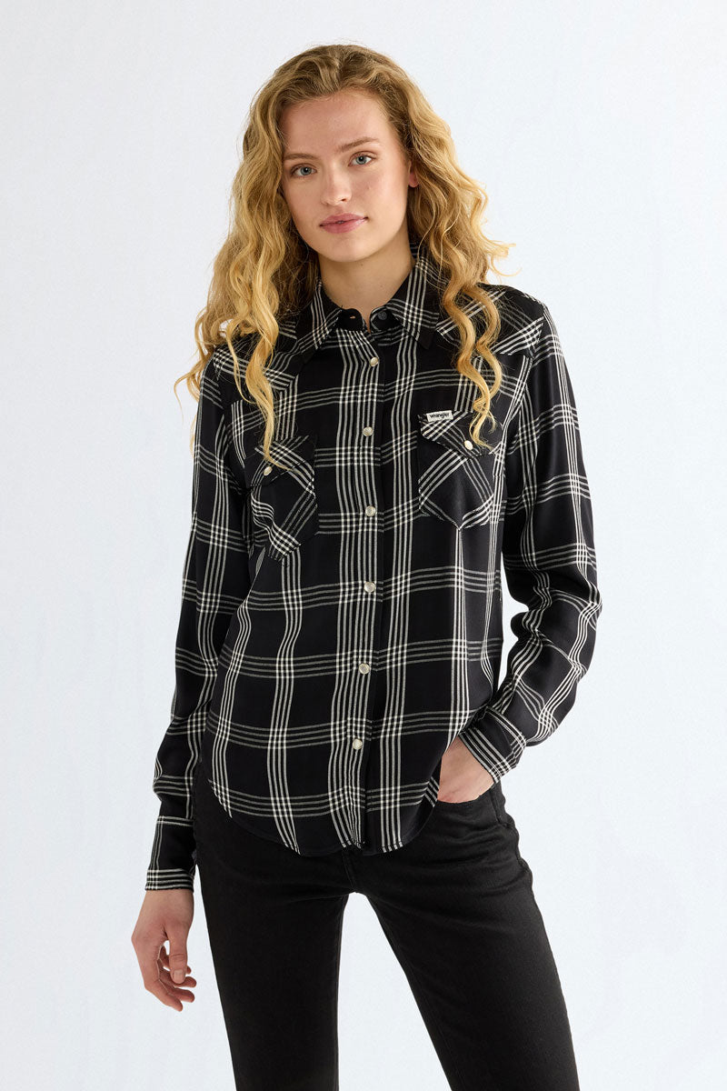 Wrangler Western Shirt Black 