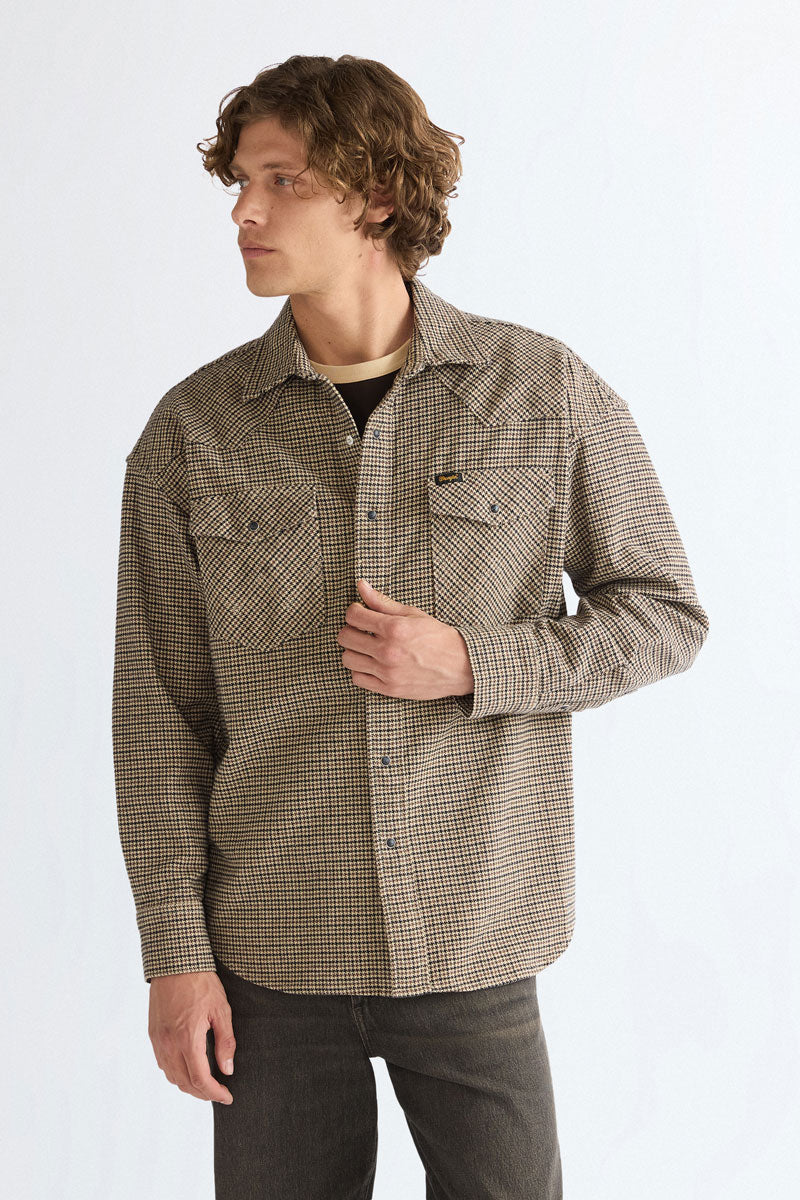 Wrangler Men's Western Shirt Mojave Heather