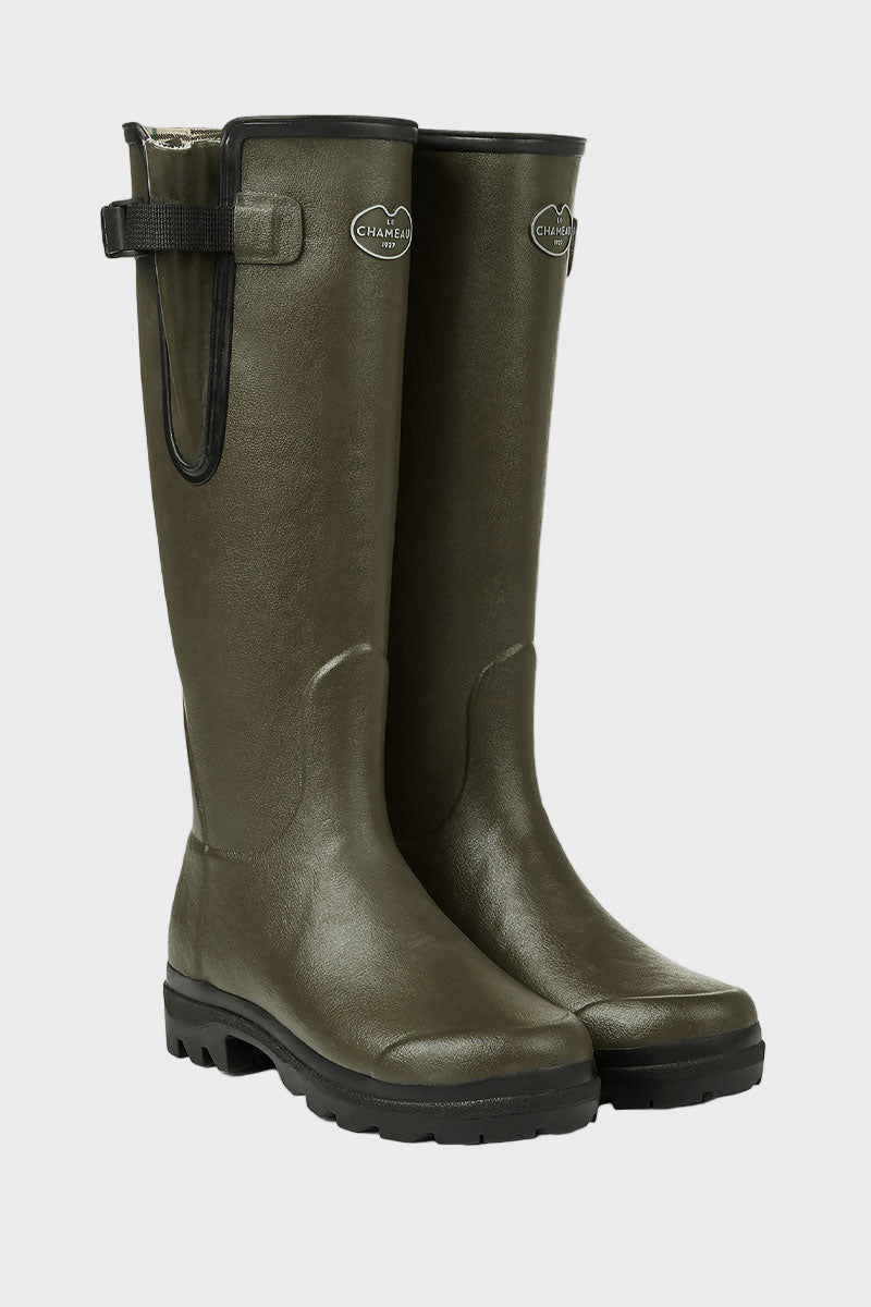 Le Chameau Women's Vierzon Jersey Lined Boot Vert Chameau