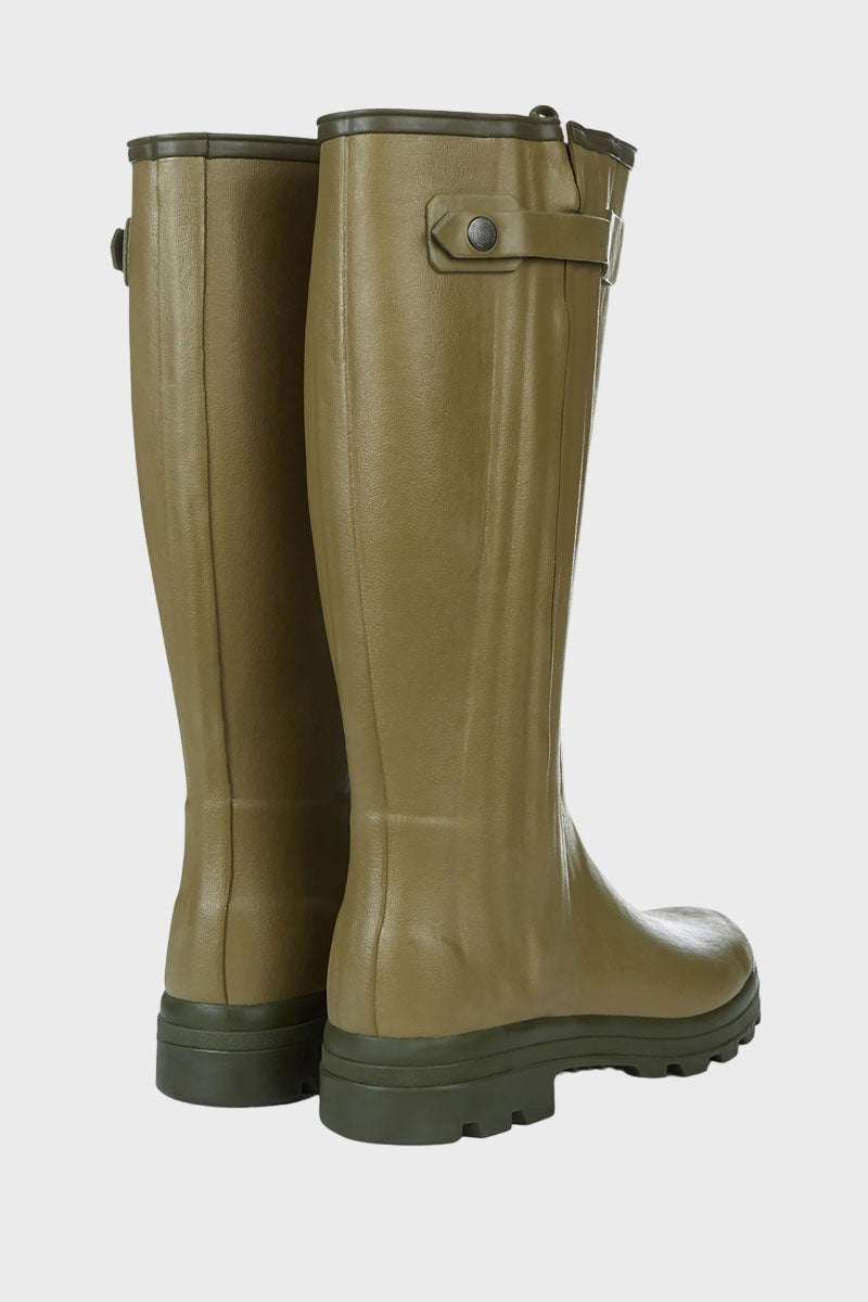 Le Chameau Men's Chasseur Leather Lined Boot Vert Vierzon