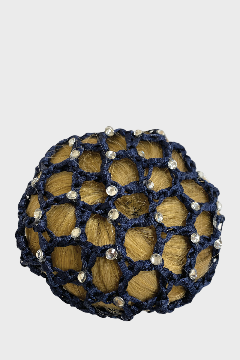 Equetech Crystal Bun Net Navy
