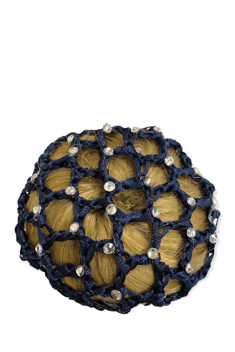 Equetech Crystal Bun Net Navy
