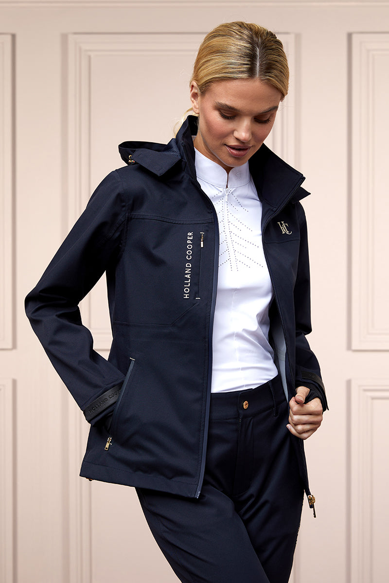 Holland Cooper Riding Shell Jacket Ink Navy