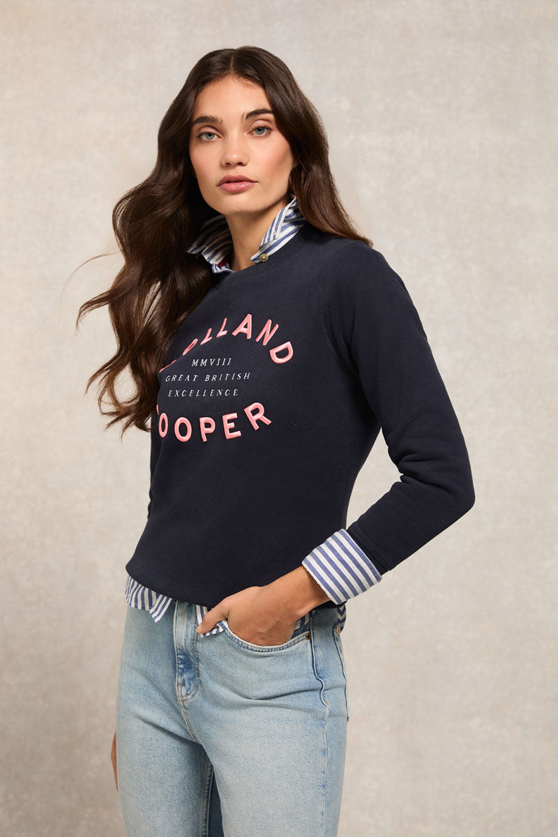 Holland Cooper Varsity Crew Ink Navy