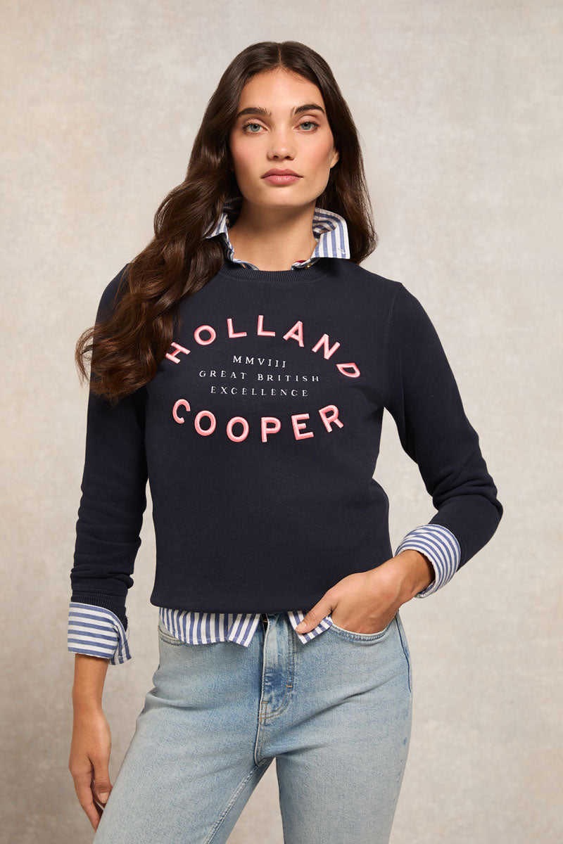 Holland Cooper Varsity Crew Ink Navy
