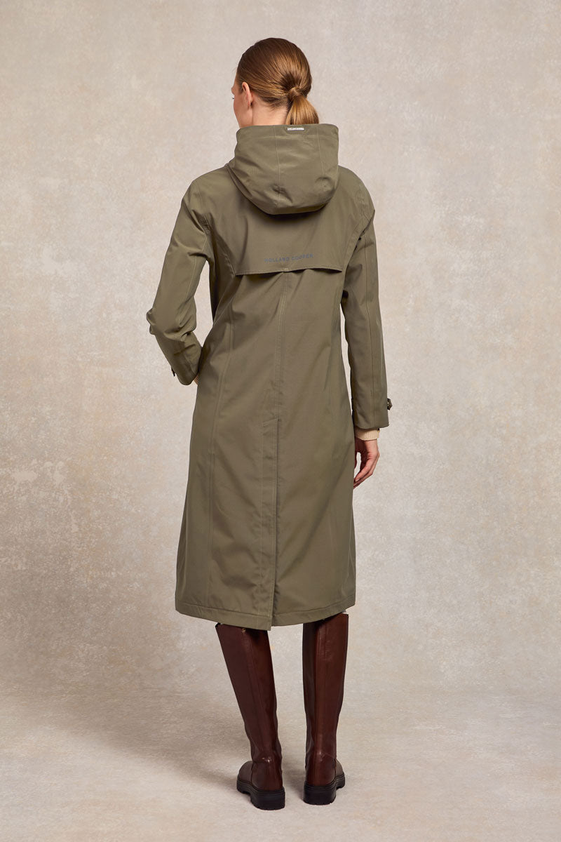 Holland Cooper Folgate Rain Coat Soft Khaki