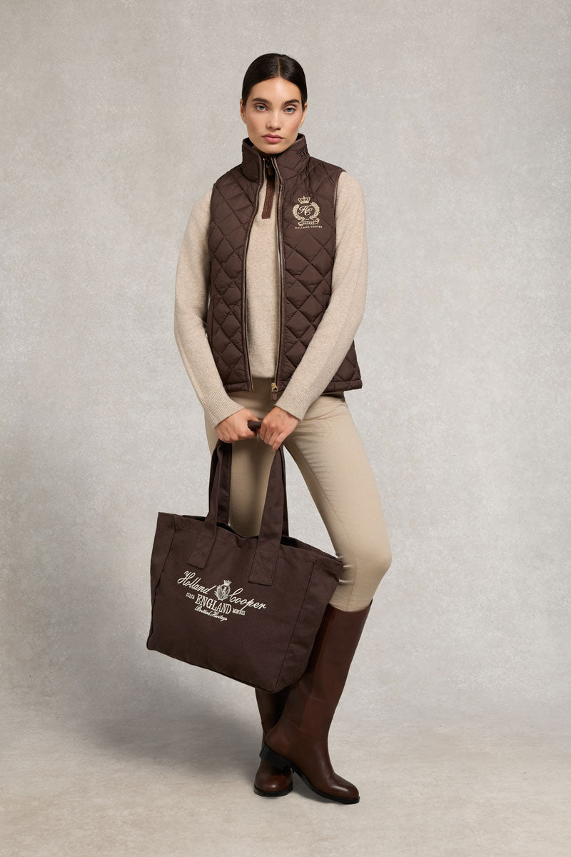 Holland Cooper Country Quarter Zip Knit Oatmeal