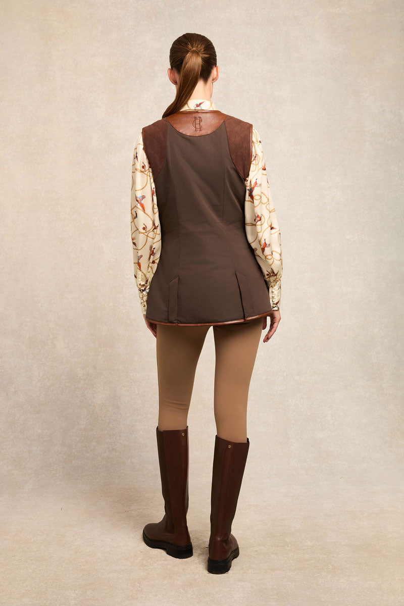 Holland Cooper Clay Vest Chocolate 