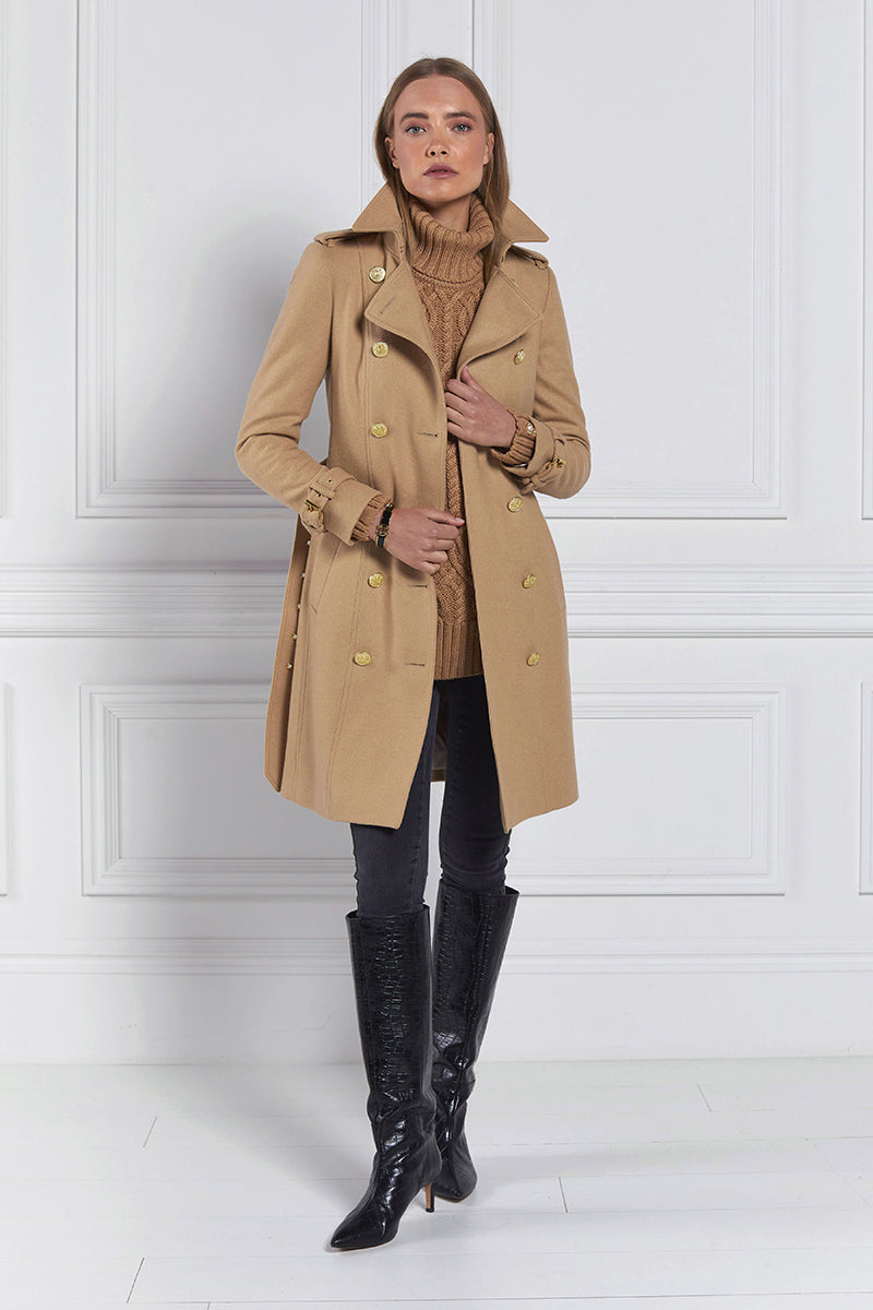 Holland Cooper Marlborough Trench Coat Camel