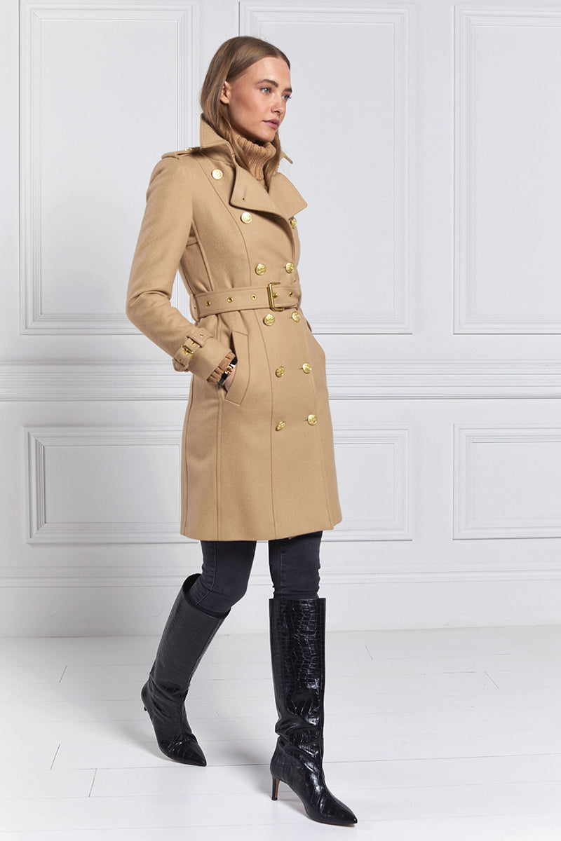 Holland Cooper Marlborough Trench Coat Camel