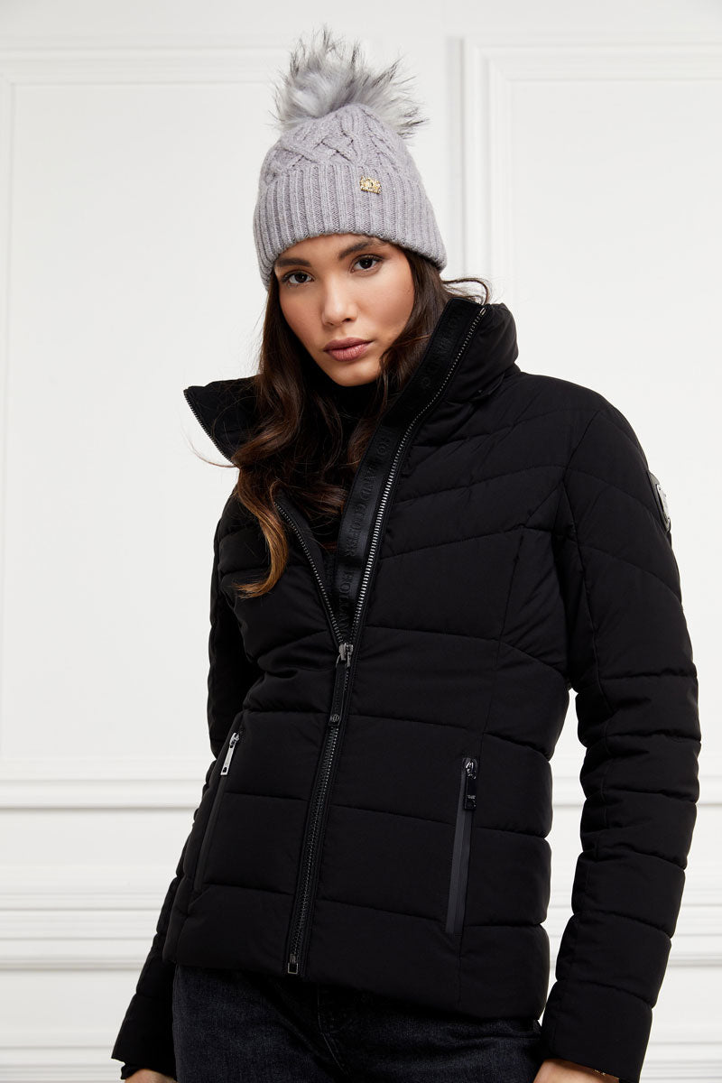 Holland Cooper Whistler Puffer Jacket Black Natural 