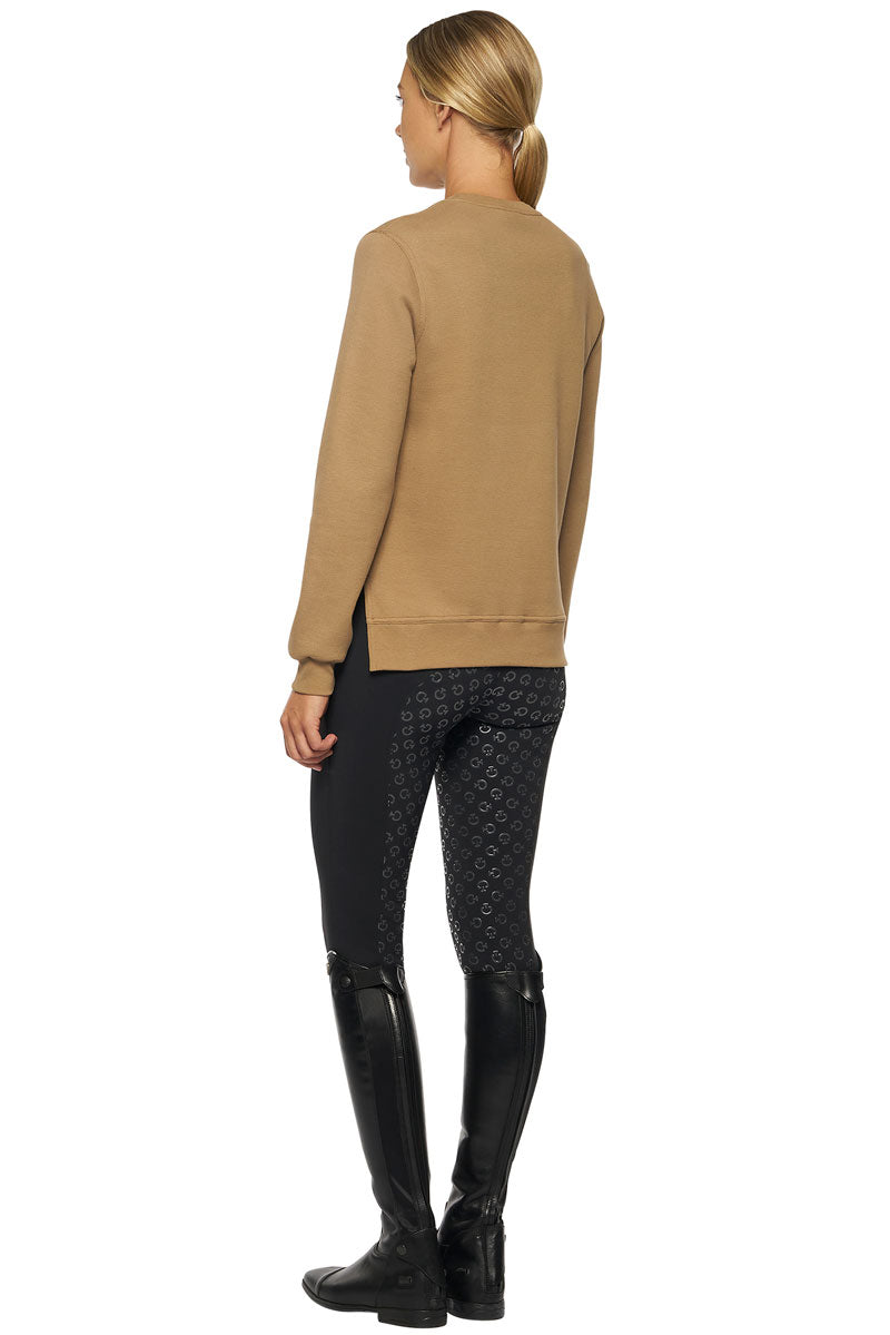 Cavalleria Toscana Pique Crew Neck Sweatshirt Sand