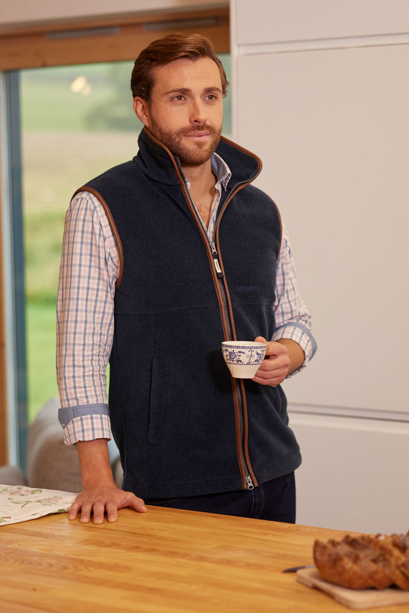 Schōffel Men's Oakham Fleece Gilet Navy
