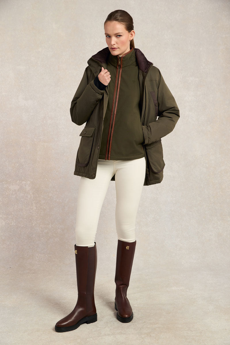 Holland Cooper Stamford Coat Khaki