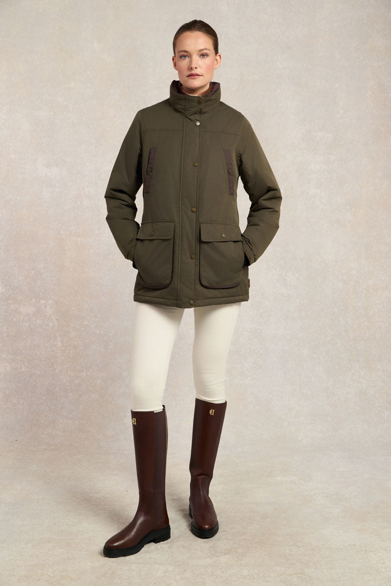 Holland Cooper Stamford Coat Khaki