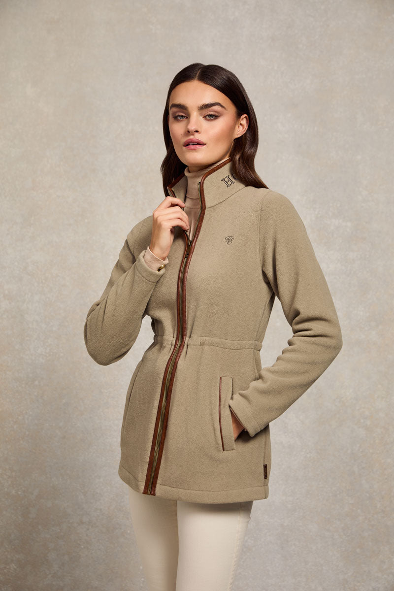 Holland Cooper Country Longline Fleece Sage