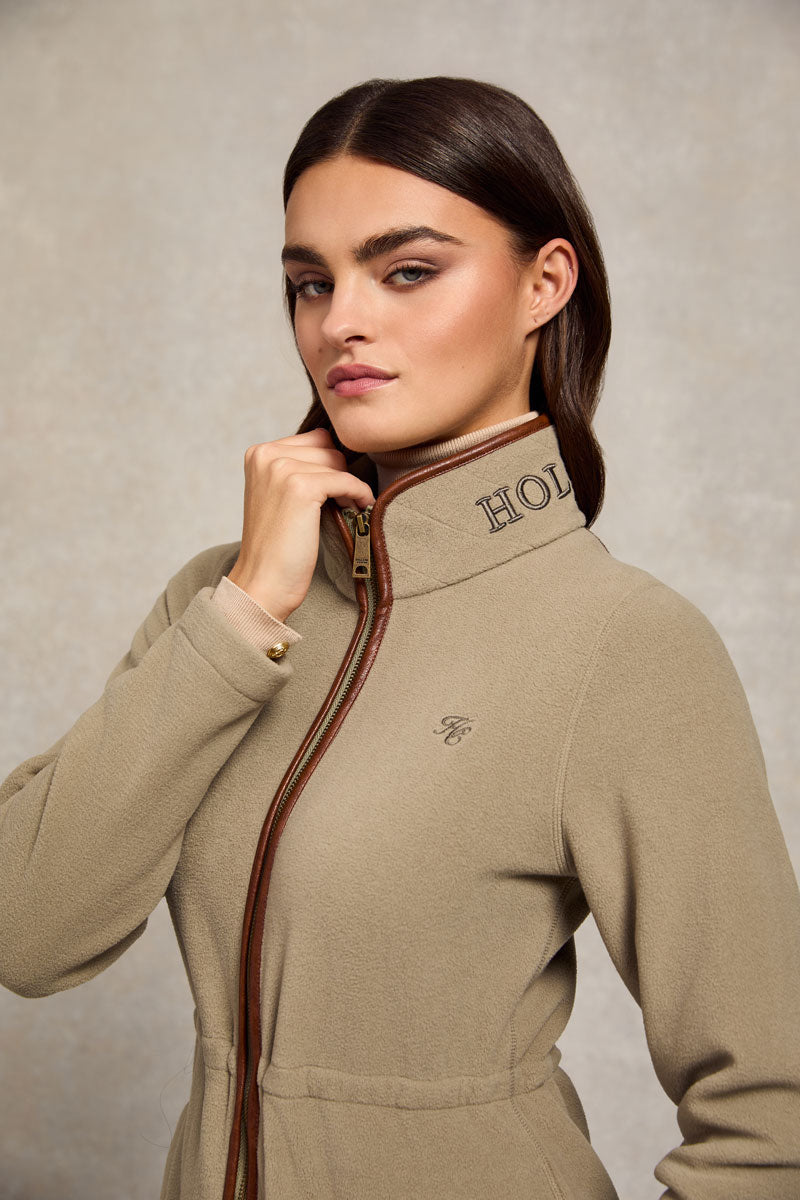 Holland Cooper Country Longline Fleece Sage