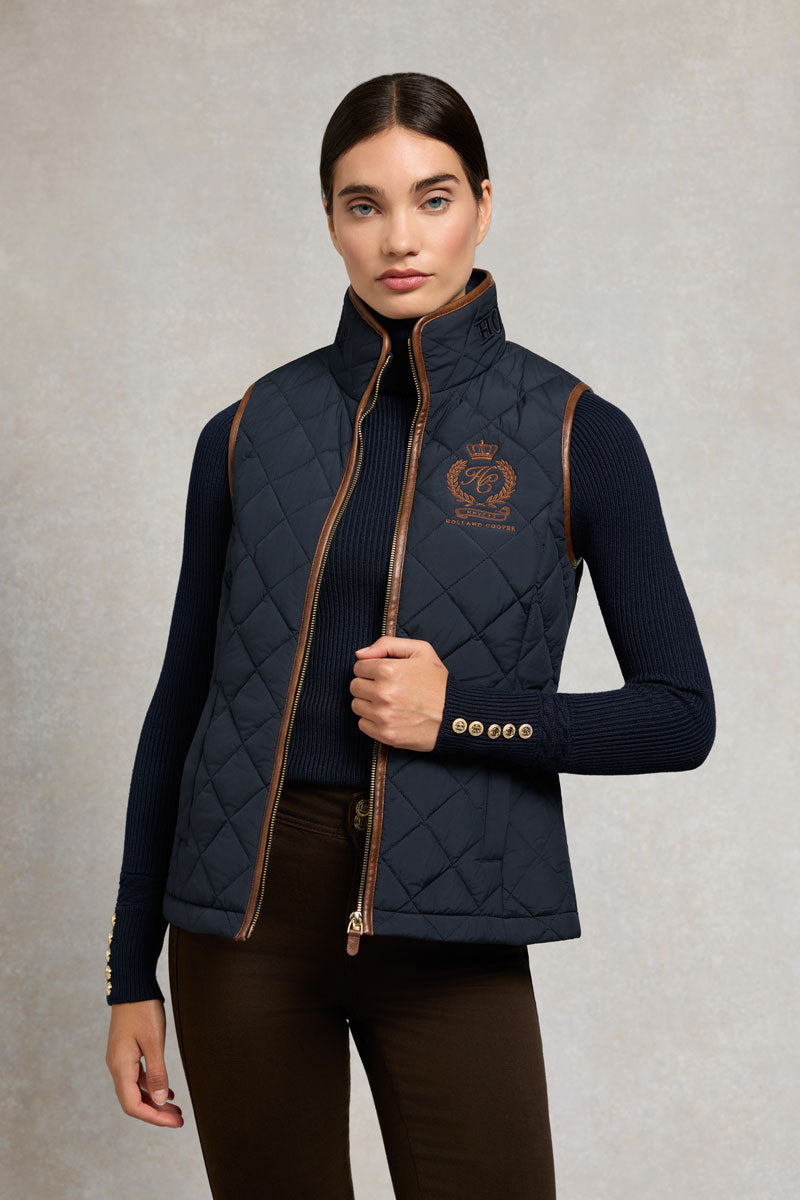 Holland Cooper Lightweight Country Gilet Ink Navy