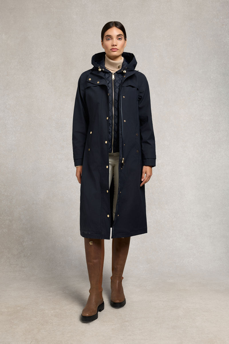 Holland Cooper Folgate Rain Coat Ink Navy 