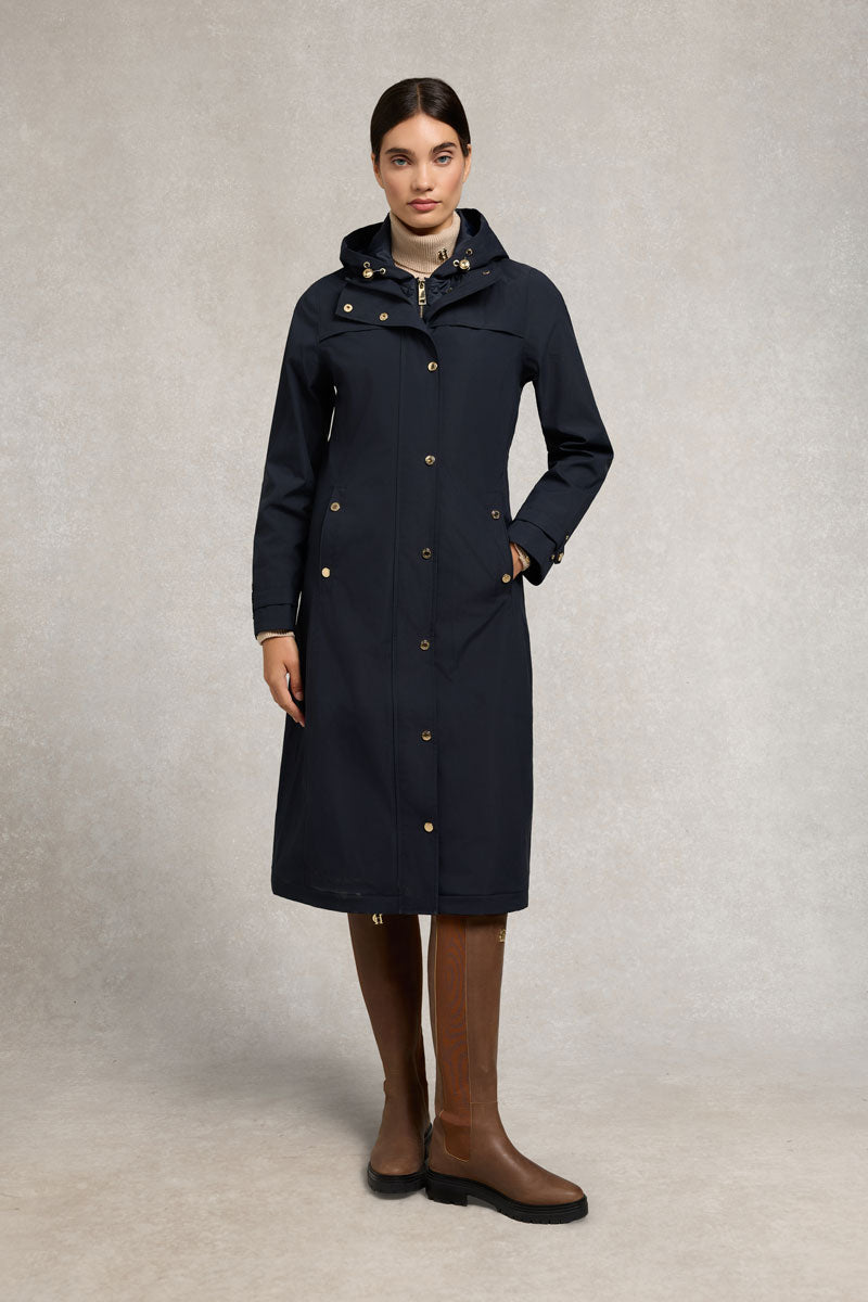 Holland Cooper Folgate Rain Coat Ink Navy 