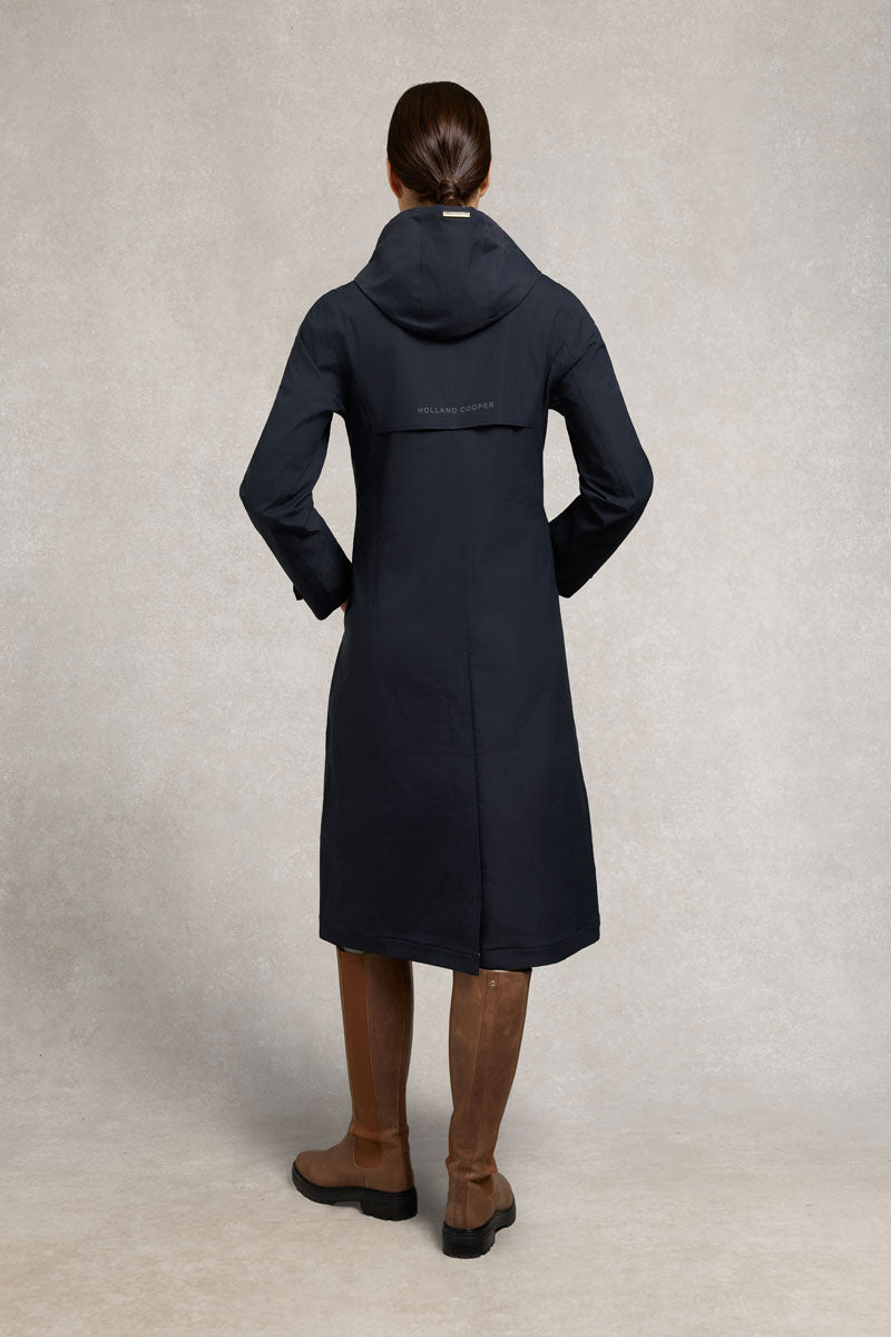 Holland Cooper Folgate Rain Coat Ink Navy 