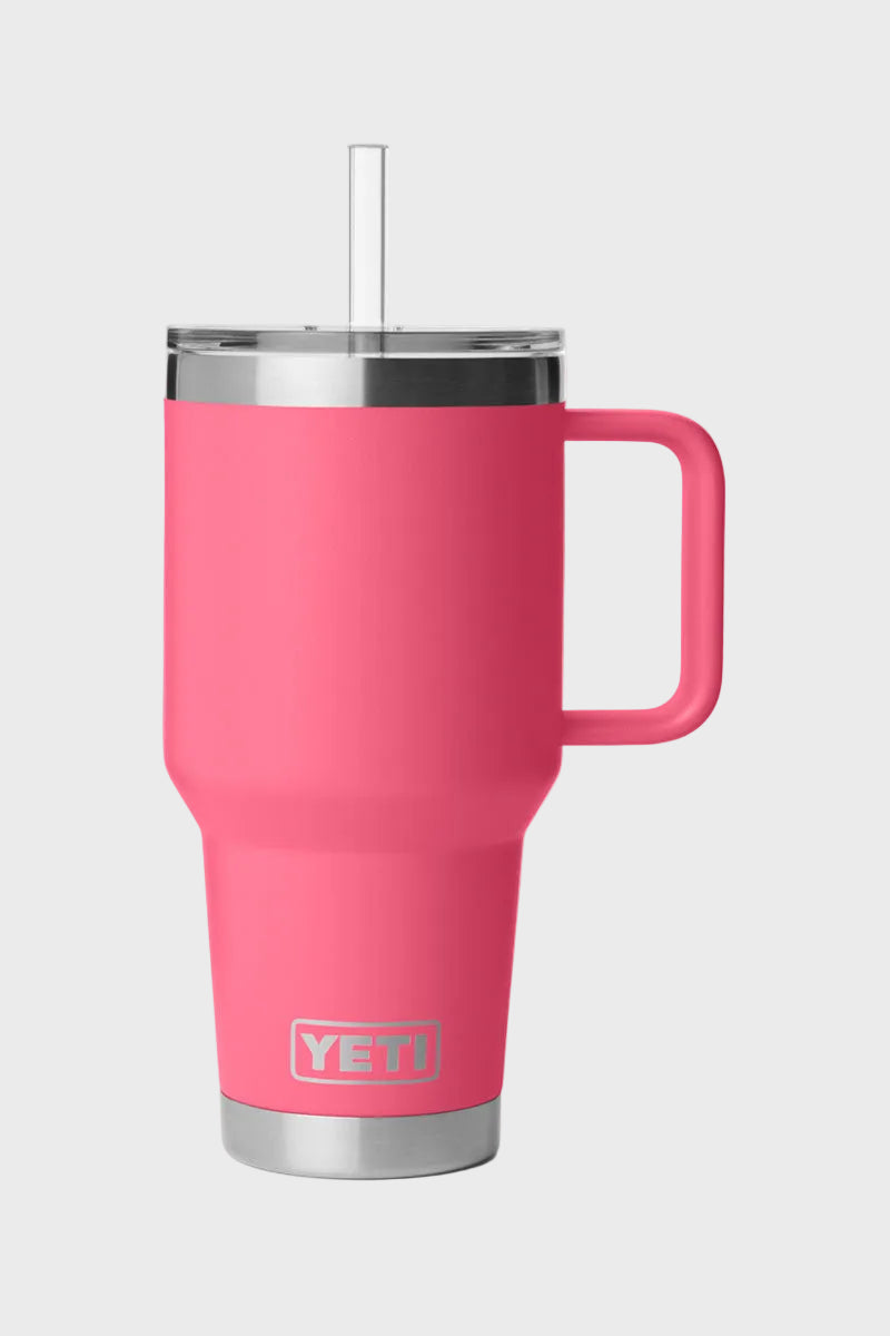 YETI Rambler 35oz Straw Mug with Straw Lid Tropical Pink 