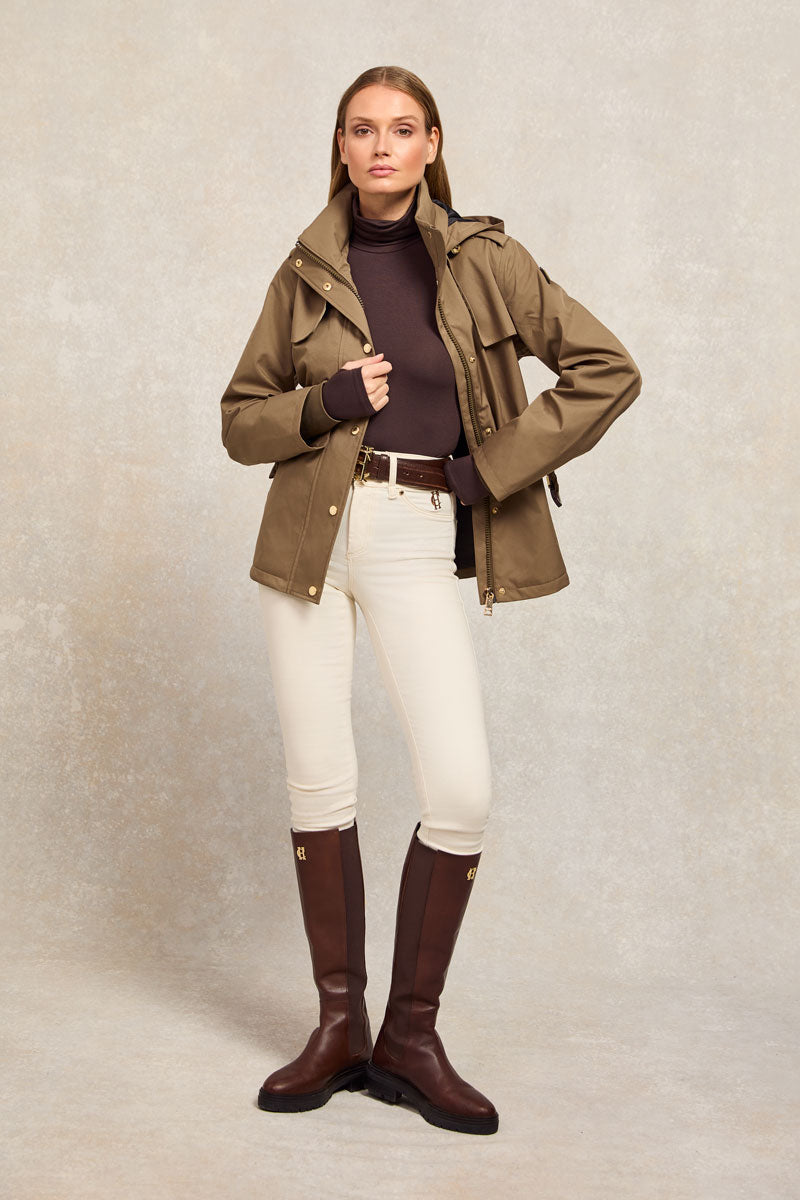 Holland Cooper Rosedale Waterproof Jacket Mink