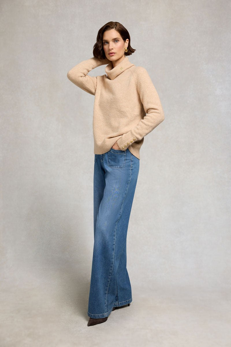 Holland Cooper Tori Knit Light Camel