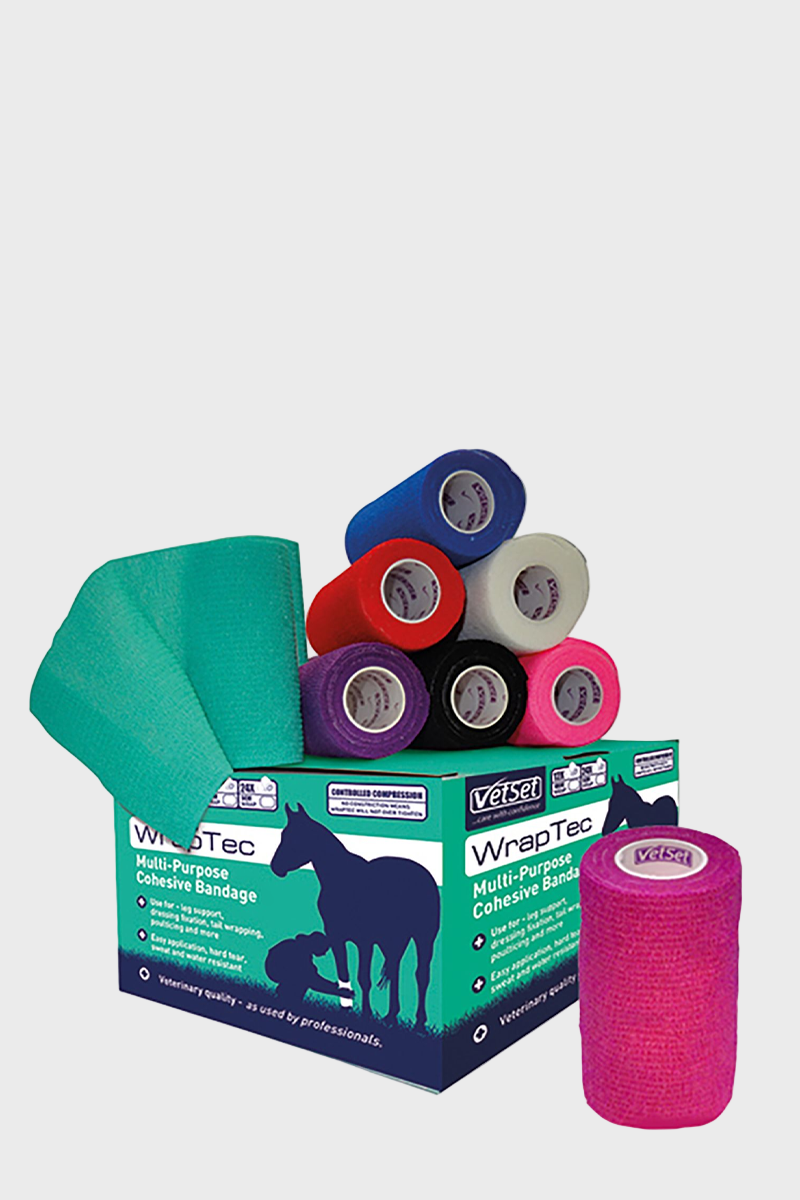 VetSet WrapTec Cohesive Bandage - Pink