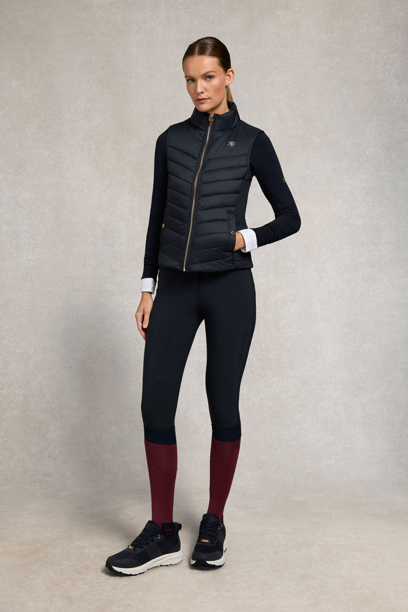 Holland Cooper Hybrid Equestrian Gilet Black