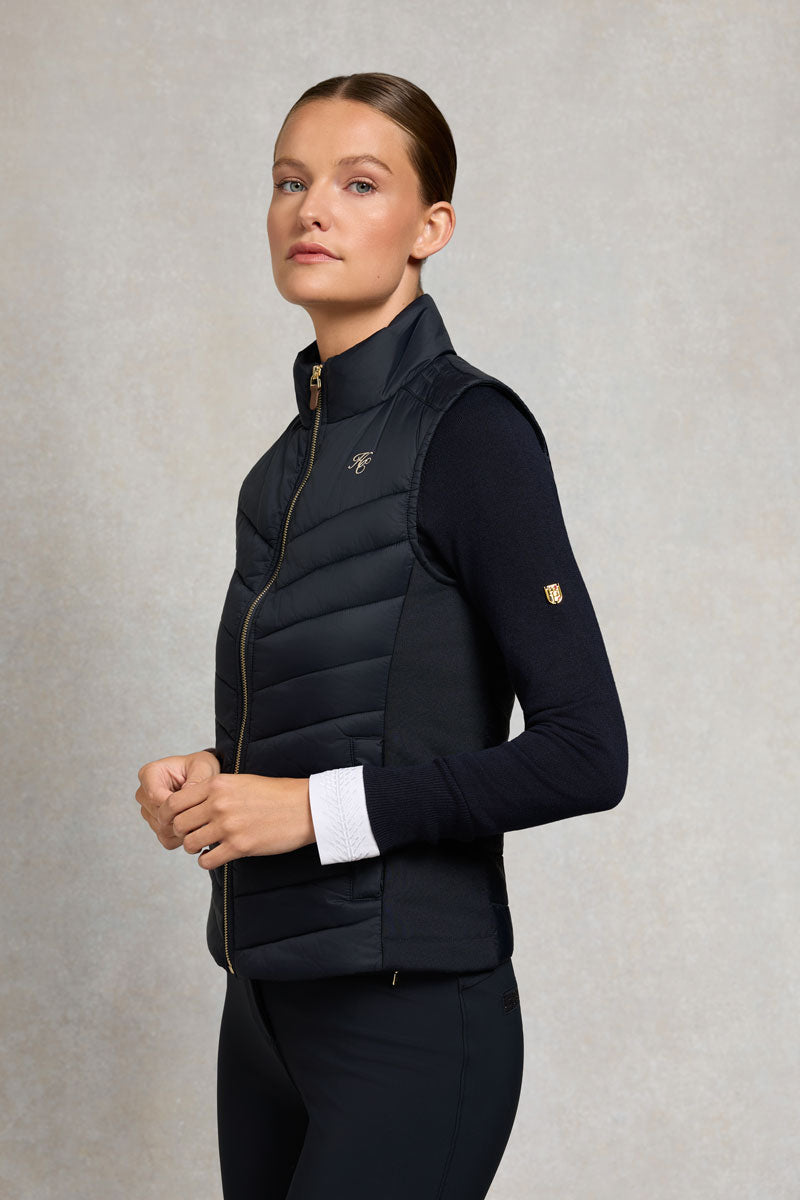 Holland Cooper Hybrid Equestrian Gilet Black