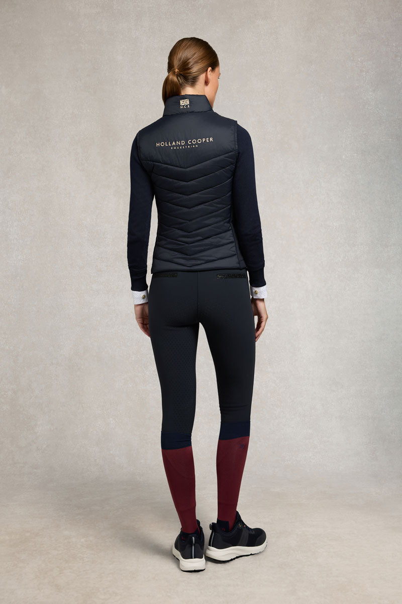 Holland Cooper Hybrid Equestrian Gilet Black