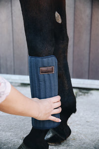 Kentucky Horsewear Working Bandage Pads Absorb Navy