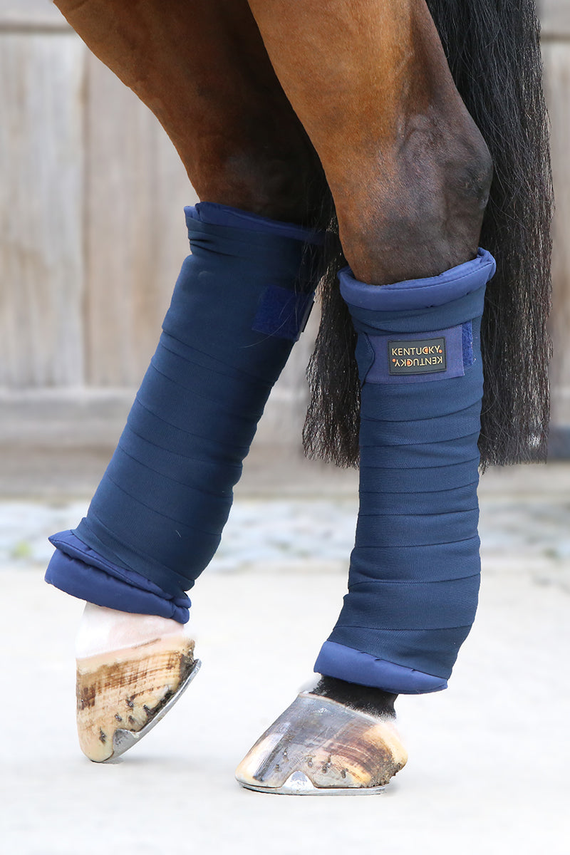Kentucky Horsewear Stable Bandage Pads - Set of 4 Navy