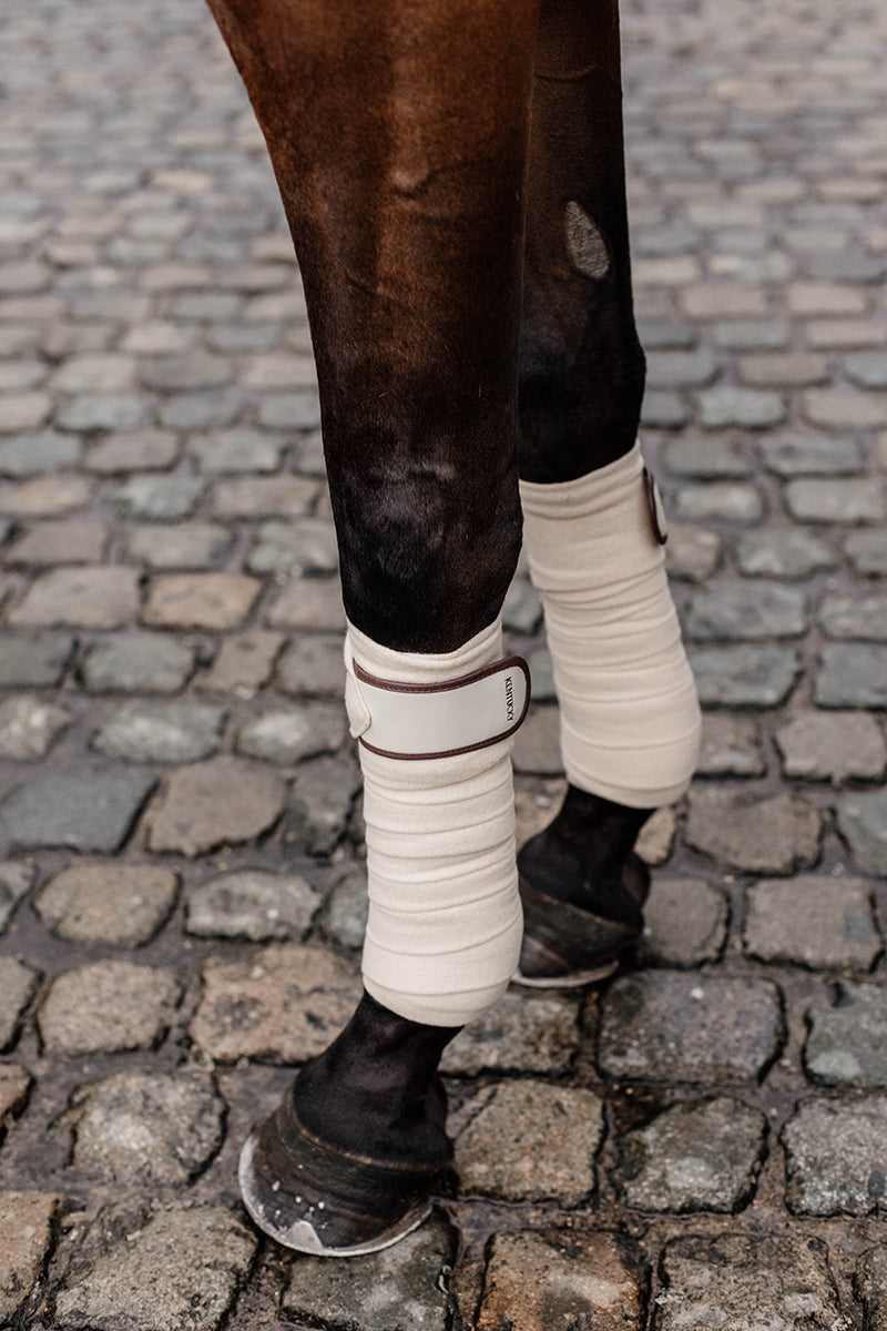 Kentucky Horsewear Polar Fleece Bandages Beige