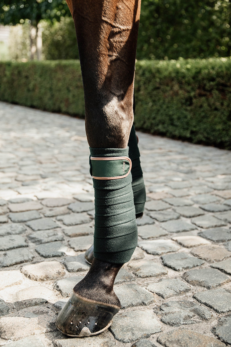 Kentucky Horsewear Polar Fleece Bandages Green