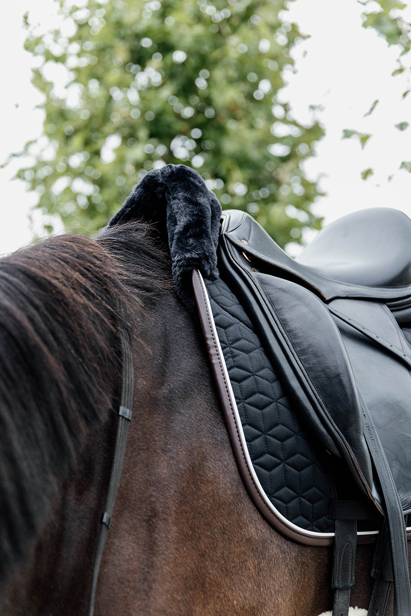 Kentucky Horsewear Skin Friendly Saddle Pad Dressage Star Quilting Black