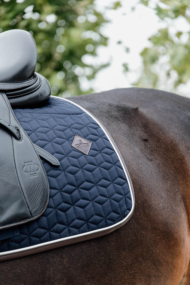 Kentucky Horsewear Skin Friendly Saddle Pad Dressage Star Quilting Navy