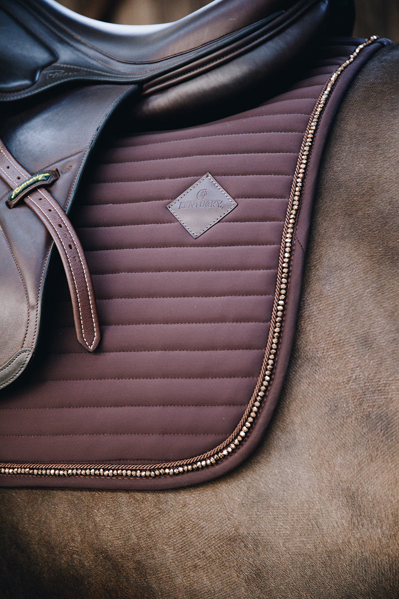Kentucky Horsewear Pearl Jumping Saddle Pad Brown