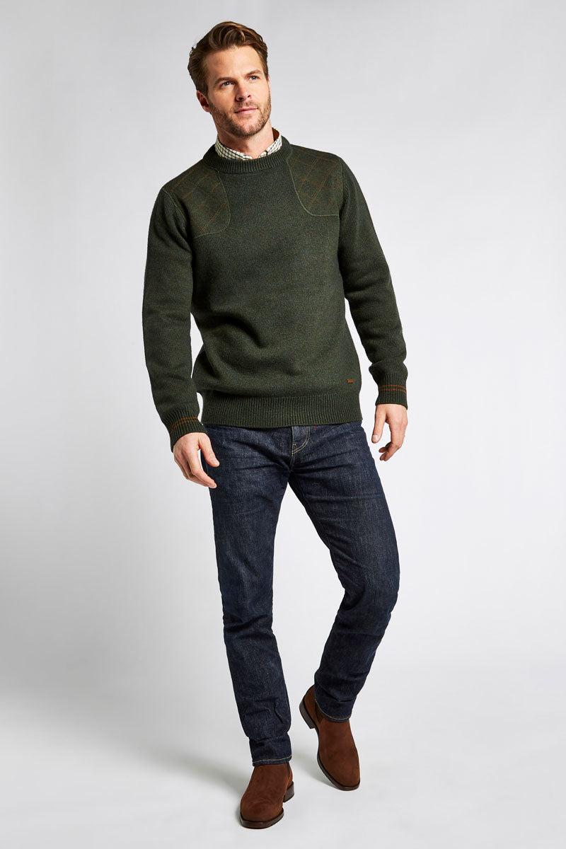 Dubarry Men's Clarinbridge Crew Neck Sweater Olive 