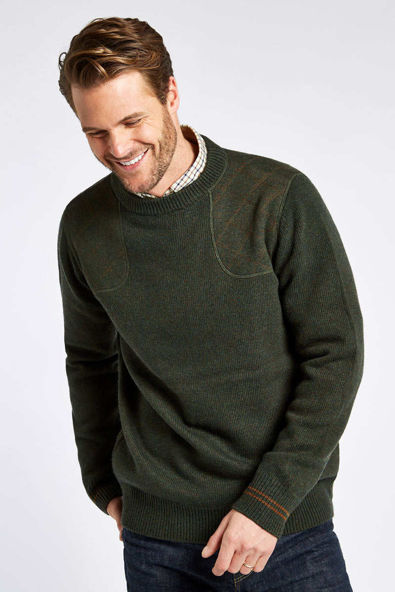 Dubarry Men's Clarinbridge Crew Neck Sweater Olive 