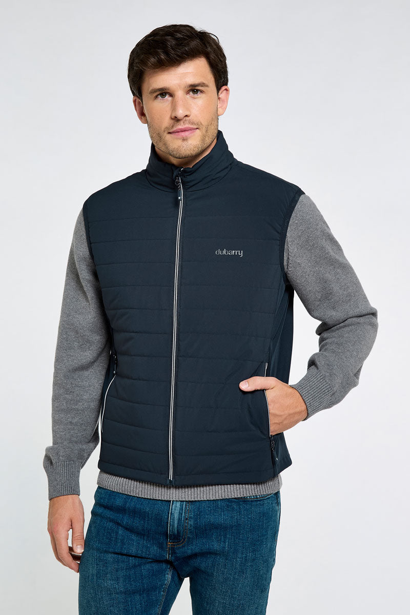 Dubarry Men's Solent Lightweight Hybrid Gilet Navy