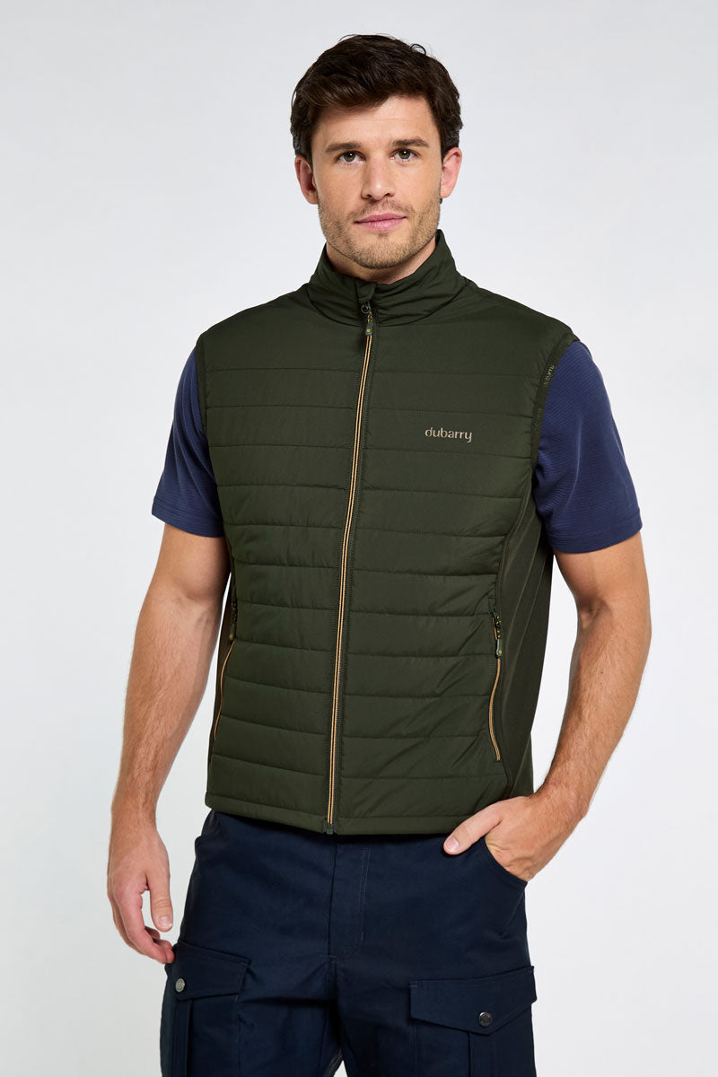 Dubarry Men's Solent Lightweight Hybrid Gilet Olive