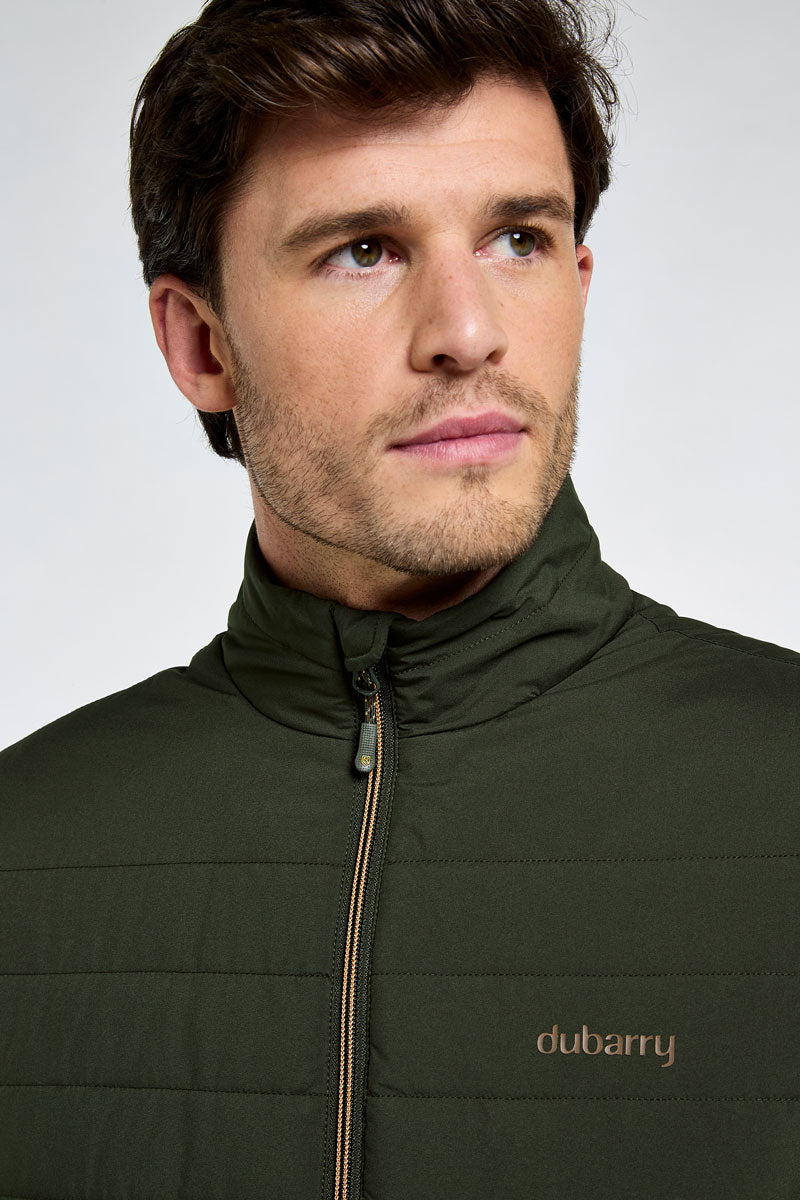 Dubarry Men's Solent Lightweight Hybrid Gilet Olive