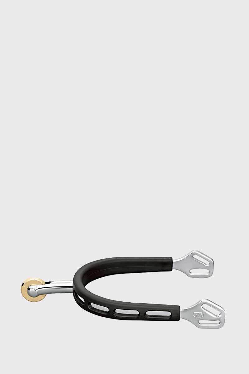 Sprenger Ultra Fit Extra Grip Rubber Covered Spurs with Vertical Comfort Roller