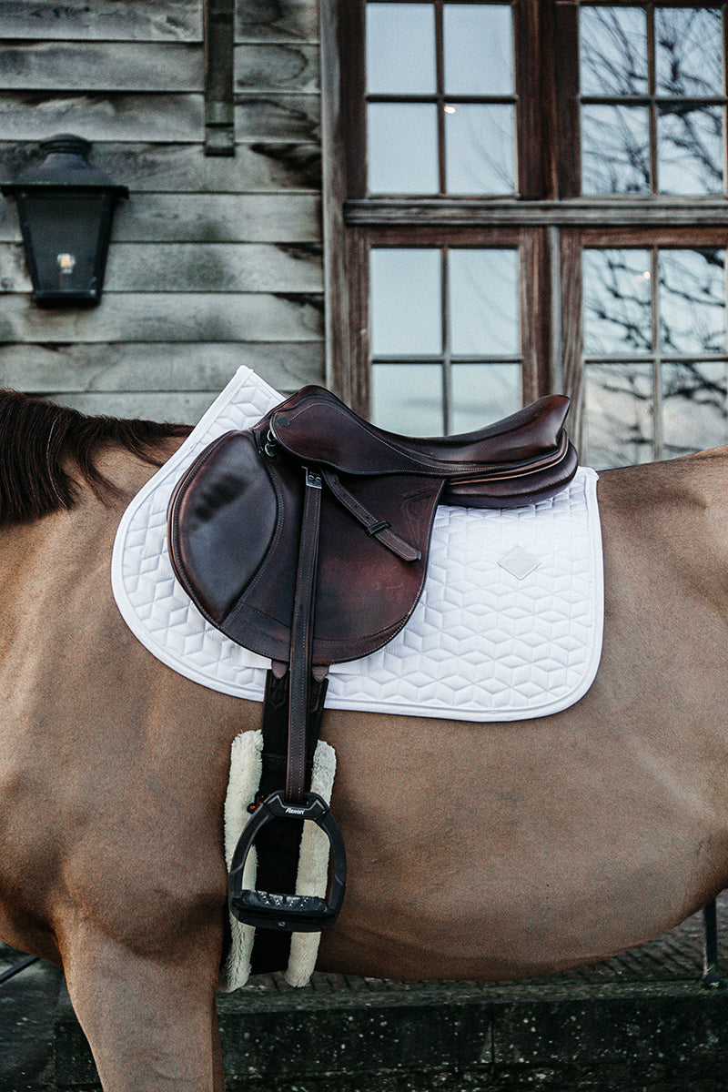 Kentucky Horsewear Saddle Pad Classic Jumping White