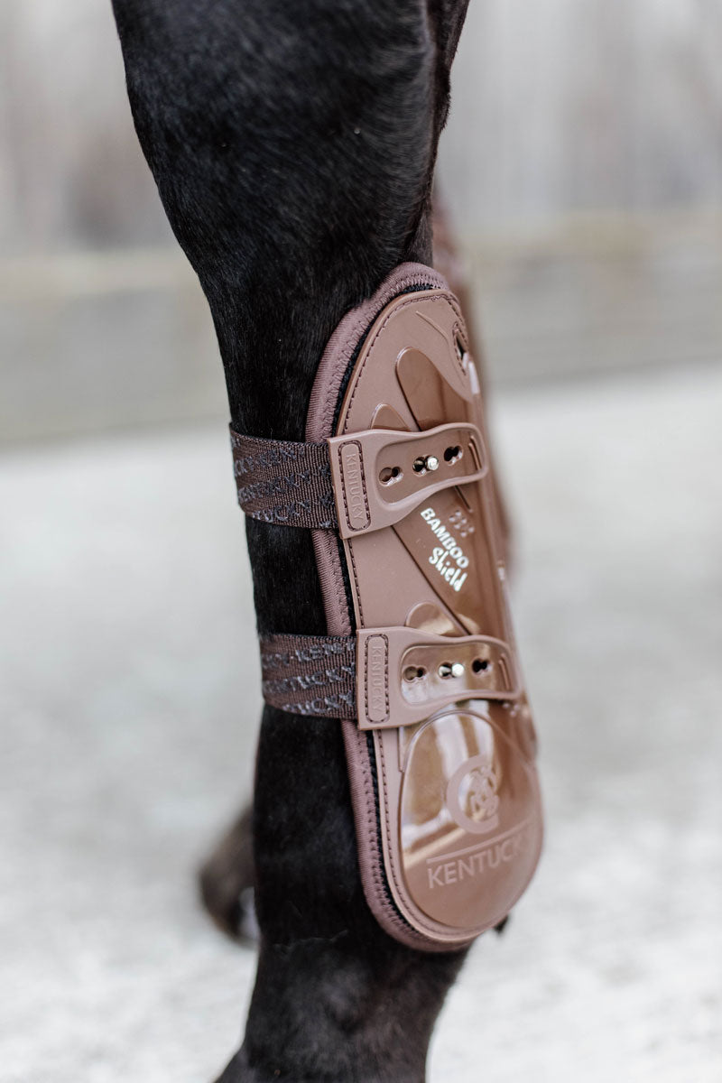 Kentucky Horsewear Bamboo Shield Elastic Tendon Boots Brown