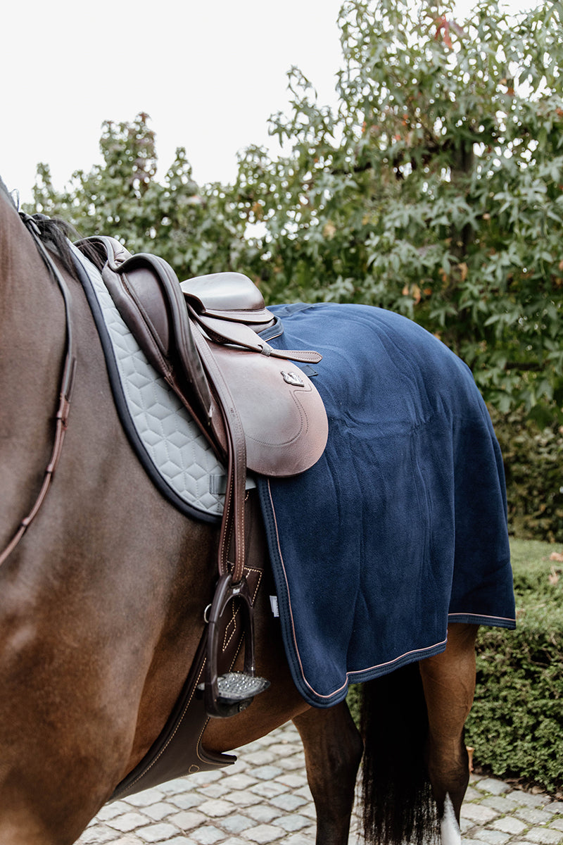 Kentucky Horsewear Quarter Rug Heavy Fleece Navy