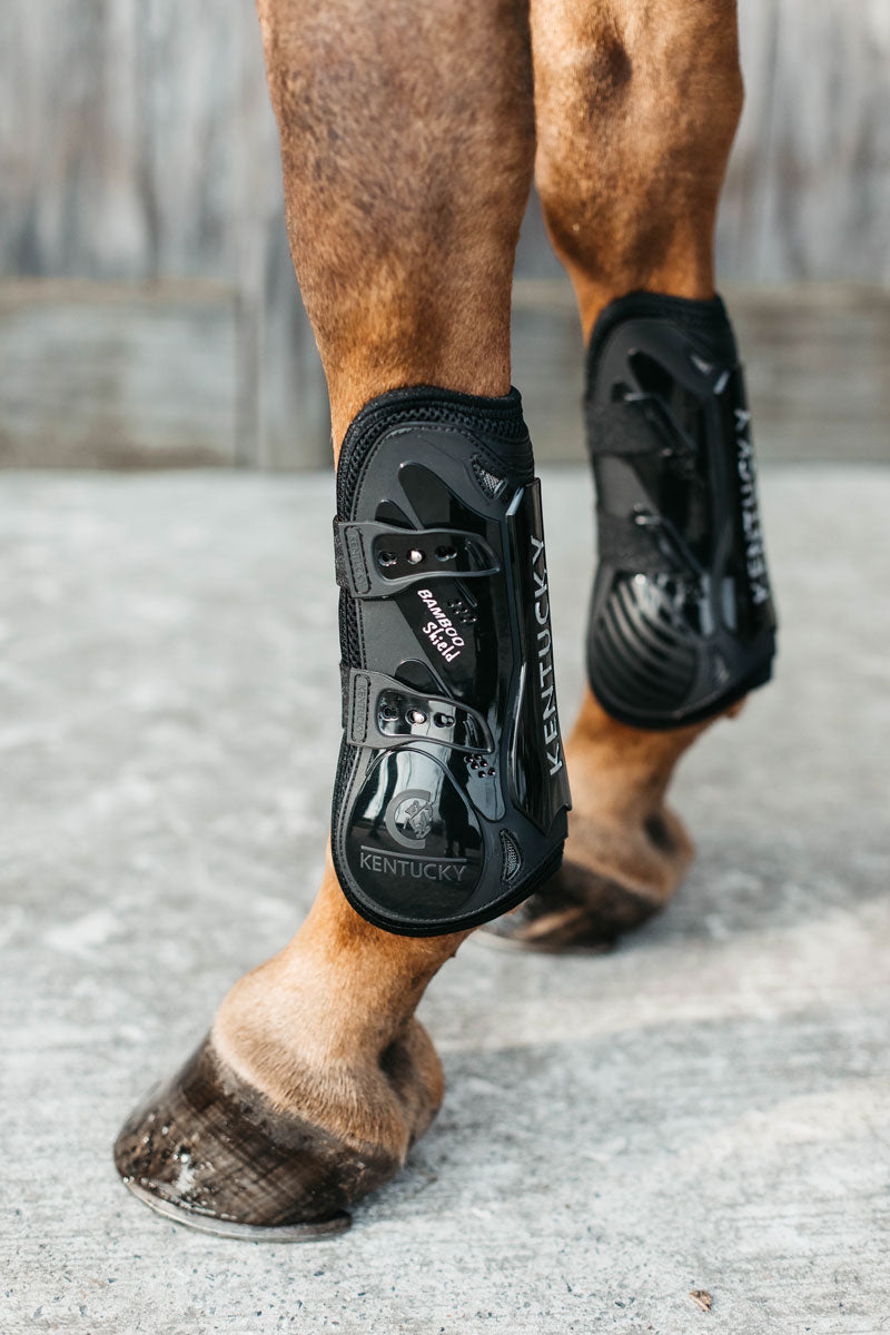 Kentucky Horsewear Bamboo Shield Elastic Tendon Boots Black